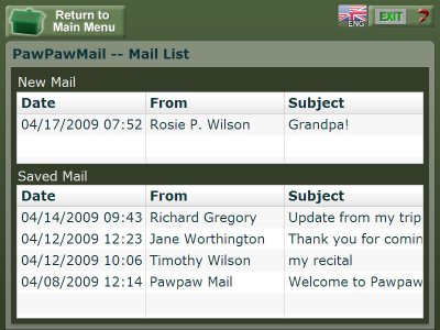 Simple Email for Seniors: Email List for PawPawMail  (Screenshot)